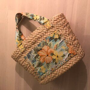 Y2K Xhilaration Wicker Basket Purse Hand Bag - Boho Beach Vacation